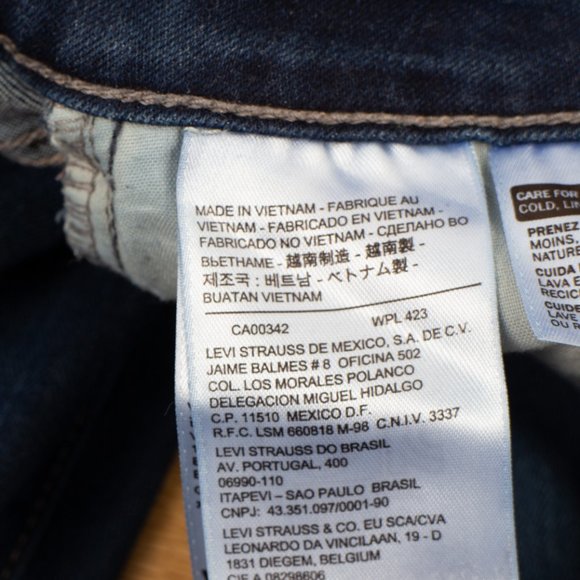 Levi's Leggings 1 (24 X 29) Women's Denim Jeans Medium Wash Zip Fly - Picture 13 of 15